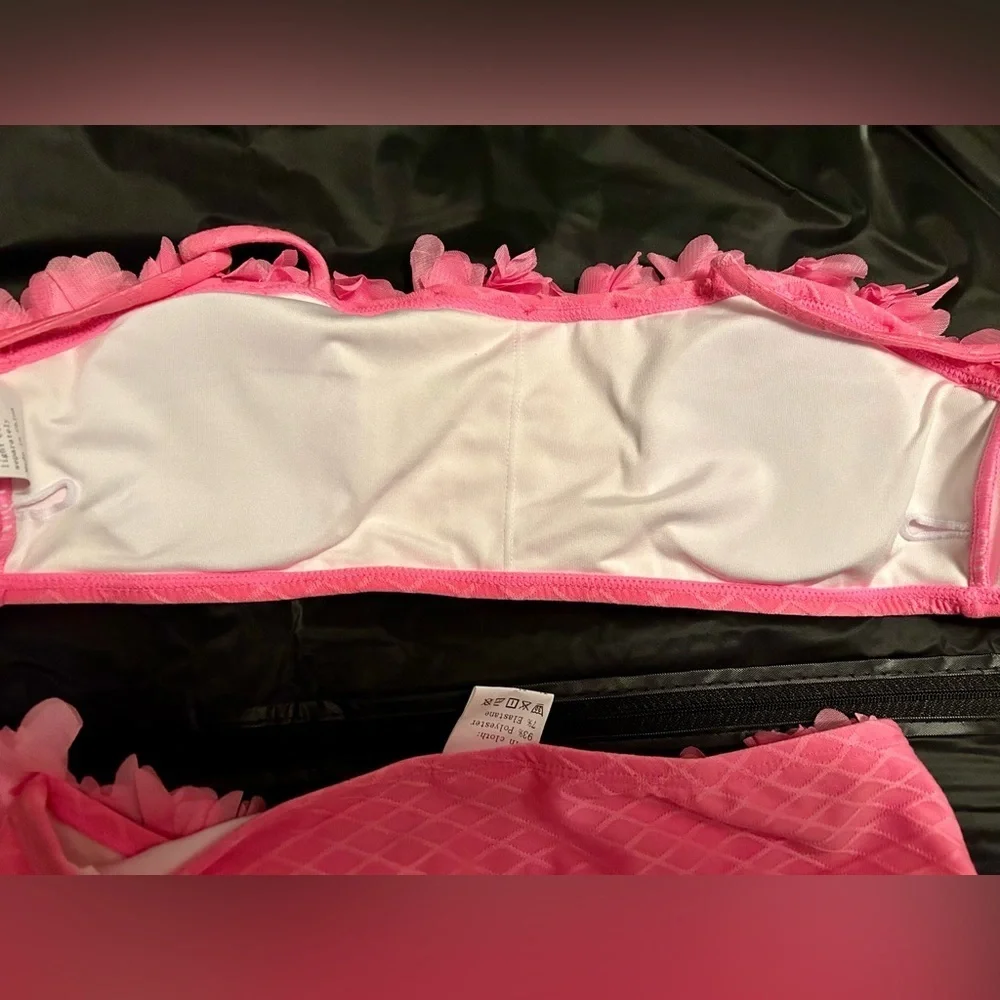 J.E. Sterguard Girls Two-Piece Bikini – Pink, size 12Y